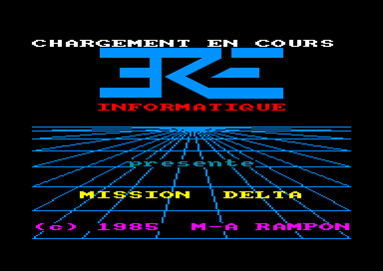 screenshot du jeu Amstrad CPC Mission delta