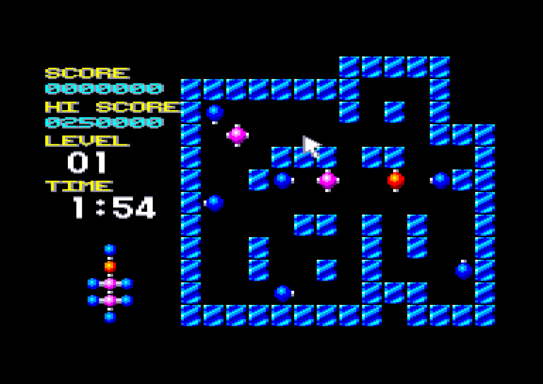 screenshot du jeu Amstrad CPC Molecularr 1