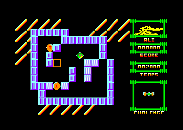 screenshot of the Amstrad CPC game Molecule