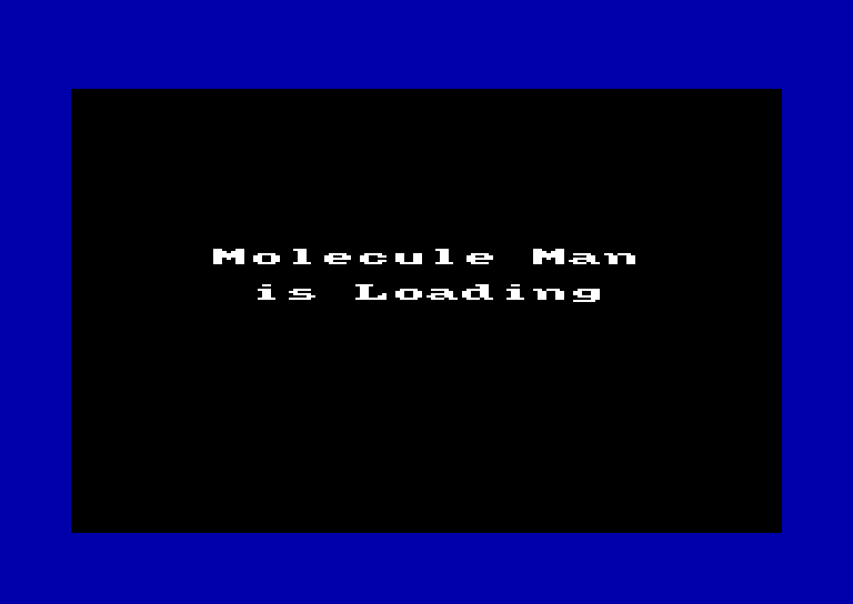 screenshot of the Amstrad CPC game Molecule man