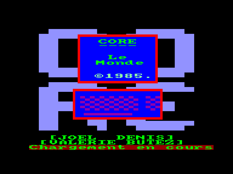 screenshot of the Amstrad CPC game G&eacute;ographe - Monde (le)