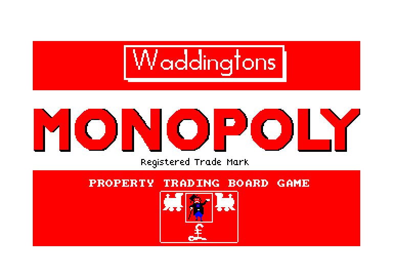 screenshot du jeu Amstrad CPC Monopoly