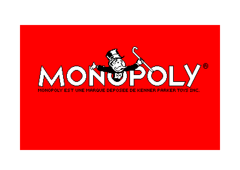screenshot du jeu Amstrad CPC Monopoly