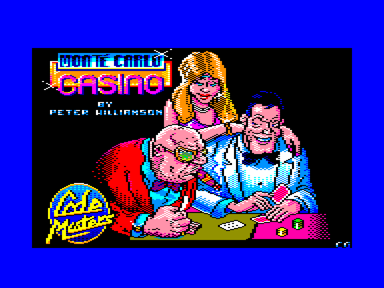 screenshot of the Amstrad CPC game Monte carlo casino