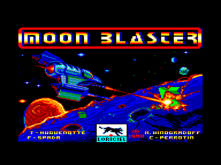 screenshot du jeu Amstrad CPC Moon Blaster