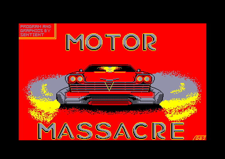 screenshot du jeu Amstrad CPC Motor massacre
