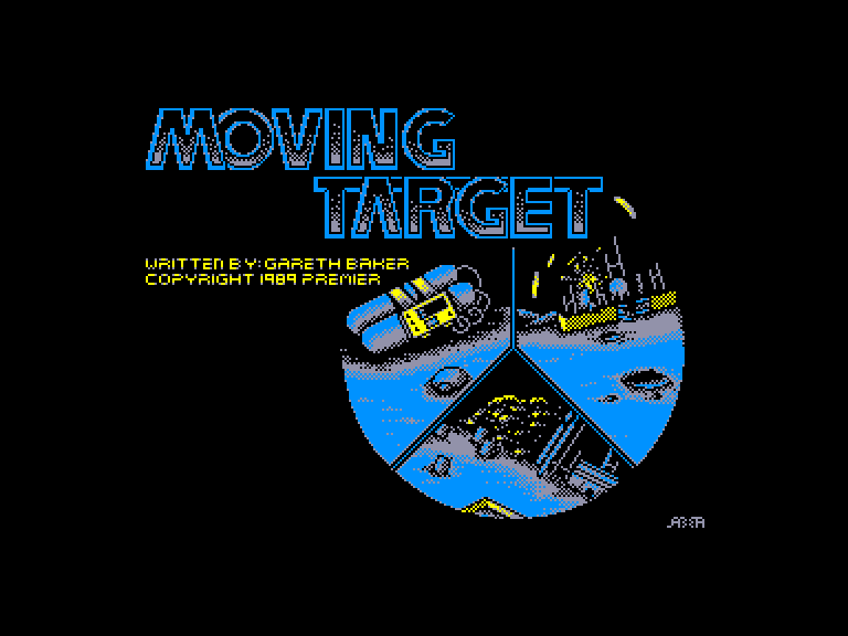 screenshot of the Amstrad CPC game Moving target
