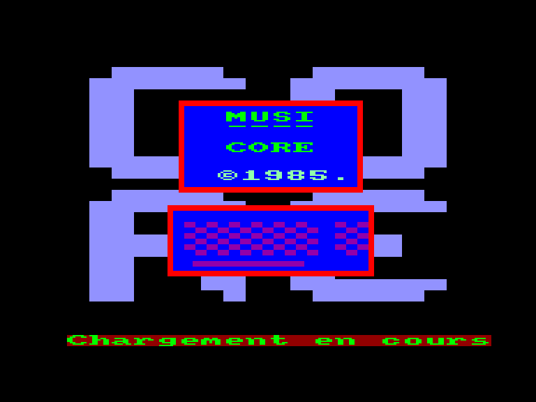 screenshot du jeu Amstrad CPC Musicore