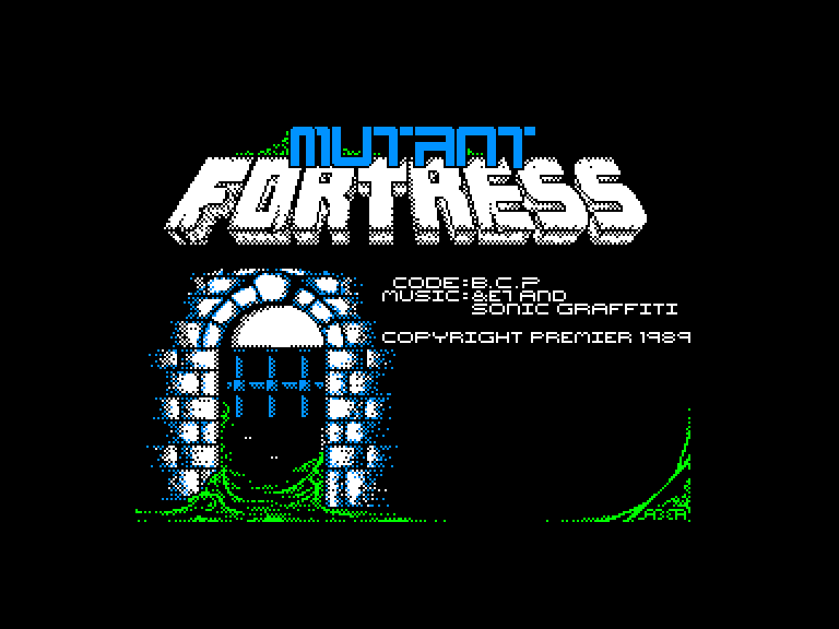 screenshot du jeu Amstrad CPC Mutant fortress