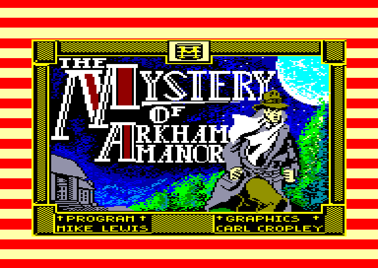 screenshot du jeu Amstrad CPC Mystery of arkham manor (the)