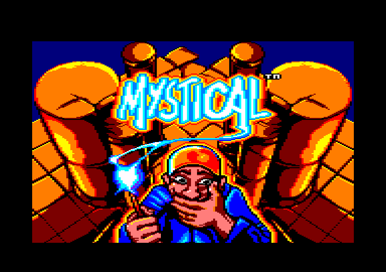screenshot of the Amstrad CPC game Mystical (CPC+)