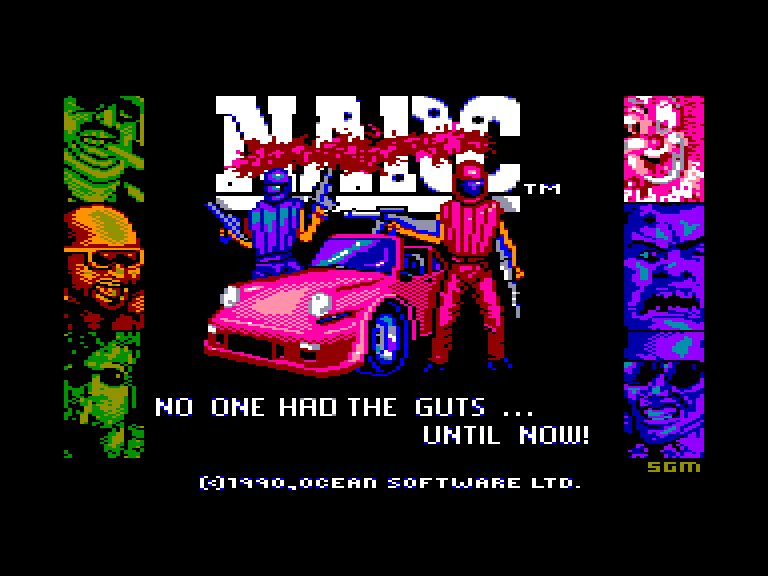 screenshot of the Amstrad CPC game N.A.R.C.