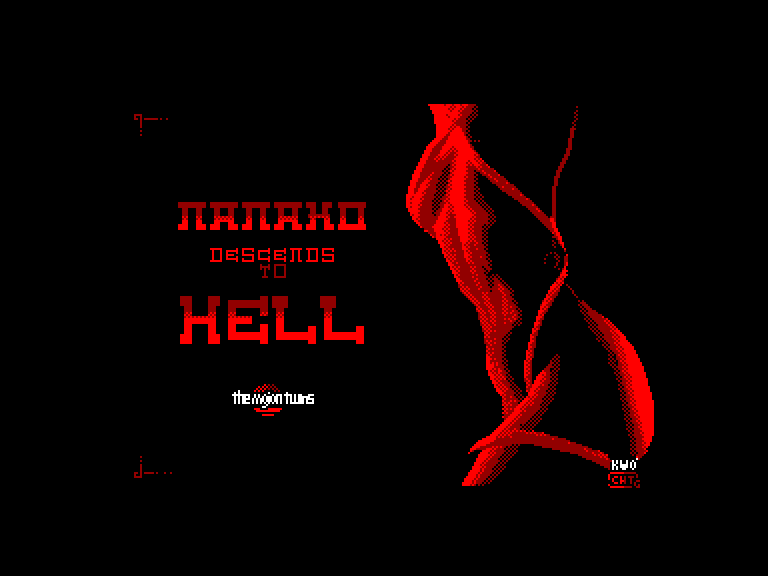 screenshot of the Amstrad CPC game Nanako Descends to Hell