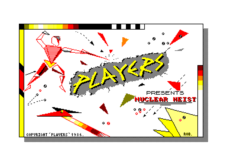 screenshot du jeu Amstrad CPC Nuclear heist