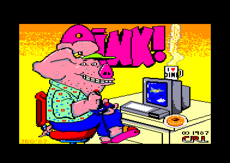 screenshot du jeu Amstrad CPC Oink !