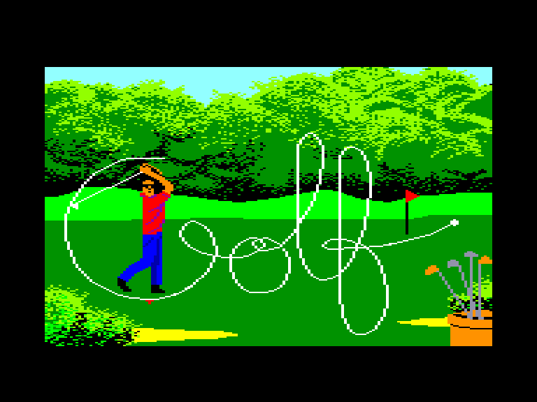screenshot du jeu Amstrad CPC Golf Trophee