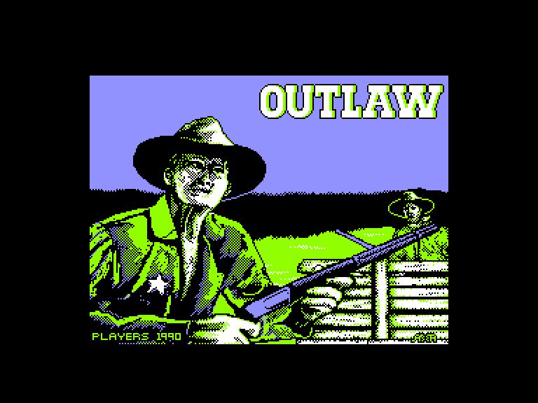 screenshot of the Amstrad CPC game Outlaw