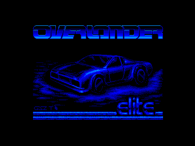 screenshot of the Amstrad CPC game Overlander
