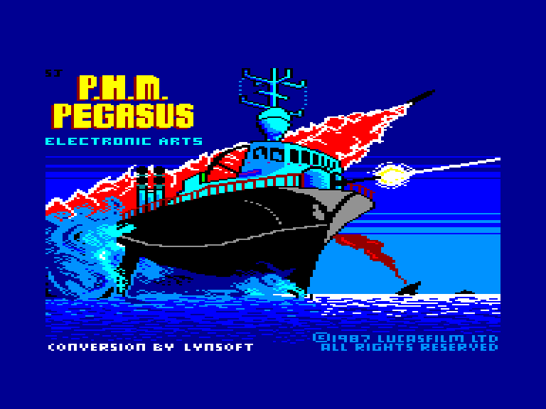 screenshot of the Amstrad CPC game Phm pegasus
