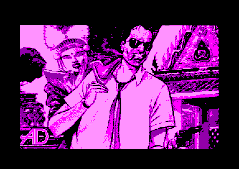 screenshot of the Amstrad CPC game Pajaros de Bangkok (los)