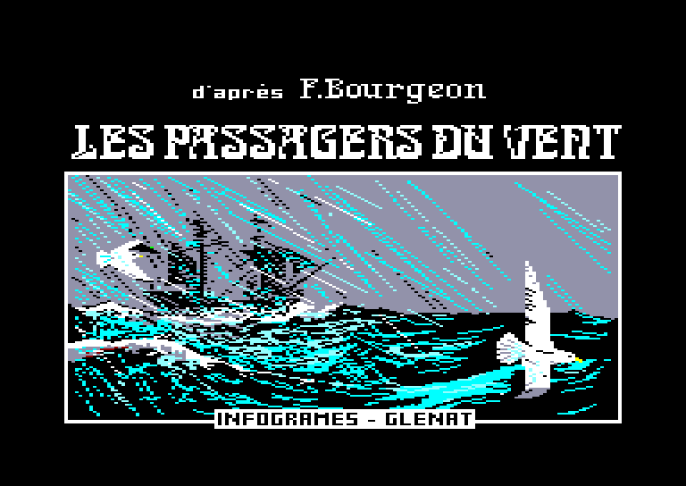 screenshot of the Amstrad CPC game Passagers du Vent (les)