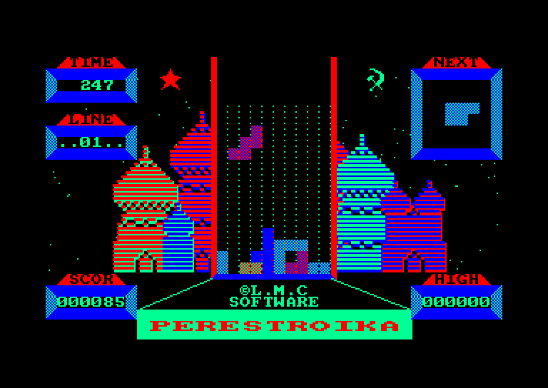 screenshot du jeu Amstrad CPC Perestroika