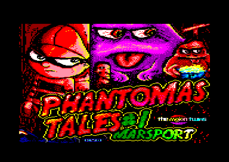 screenshot of the Amstrad CPC game Phantomas Tales #1 - Marsport