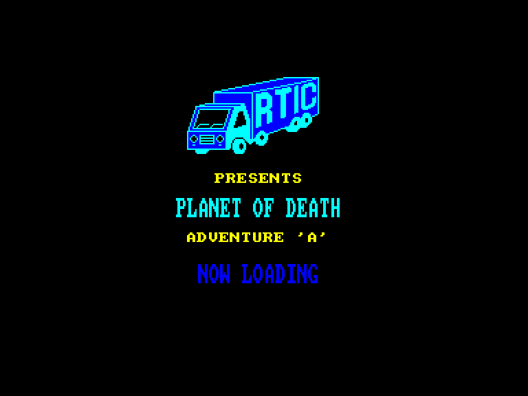 screenshot of the Amstrad CPC game Planet of Death