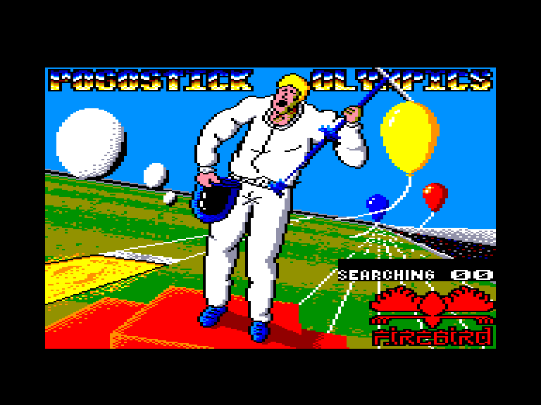 screenshot of the Amstrad CPC game Pogostick Olympics