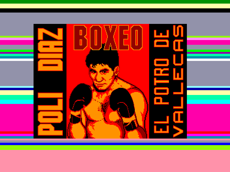 screenshot du jeu Amstrad CPC Poli diaz boxeo