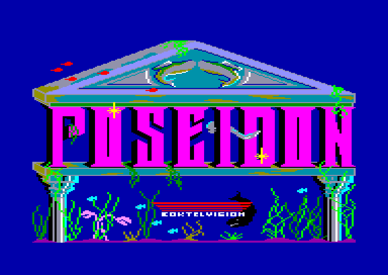 screenshot of the Amstrad CPC game Poseidon