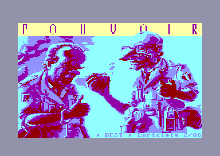 screenshot of the Amstrad CPC game Pouvoir