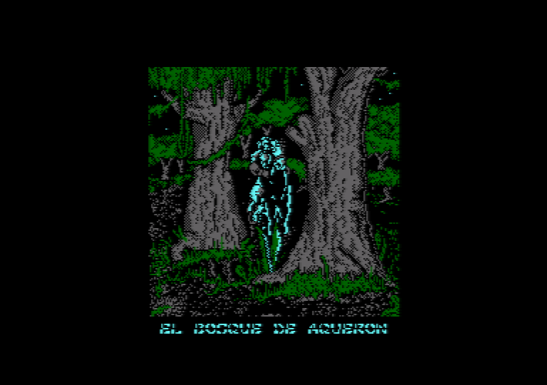 écran du jeu Amstrad CPC the prayer of the warrior