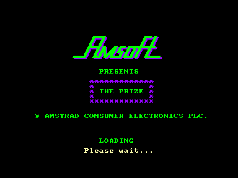 screenshot of the Amstrad CPC game Prize (the)