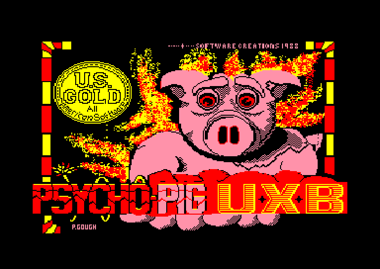 screenshot du jeu Amstrad CPC Psycho Pigs UXB