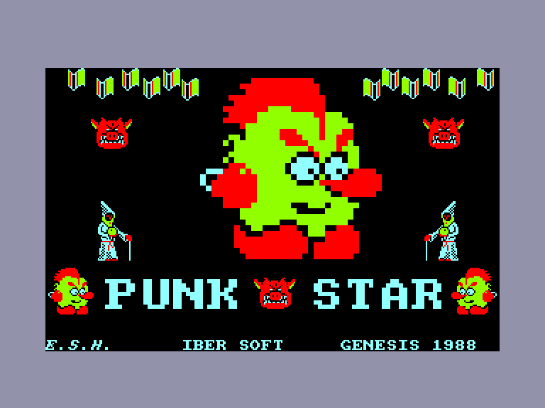 screenshot du jeu Amstrad CPC Punk star