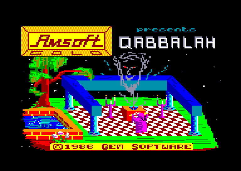 screenshot of the Amstrad CPC game Qabbalah