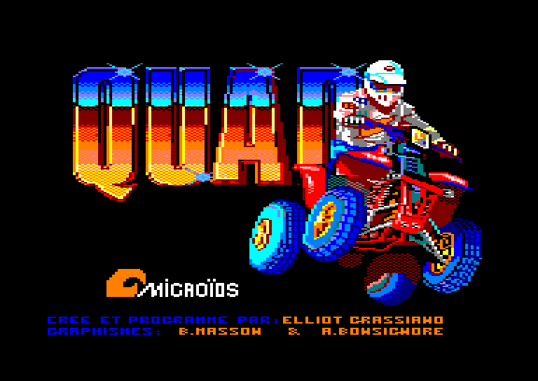 screenshot du jeu Amstrad CPC Quad