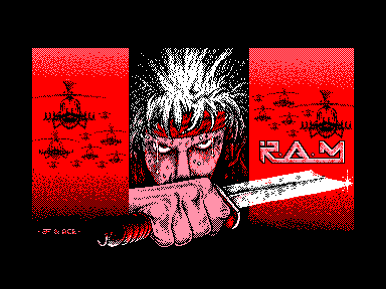 screenshot of the Amstrad CPC game RAM