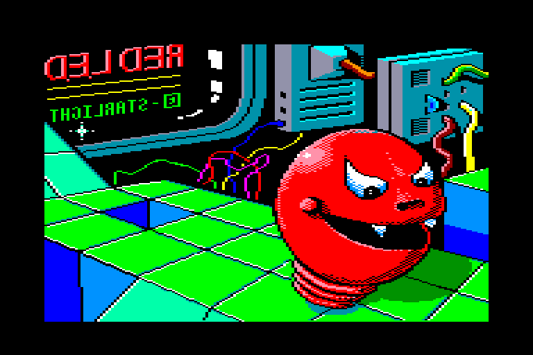 screenshot of the Amstrad CPC game RED L.E.D.