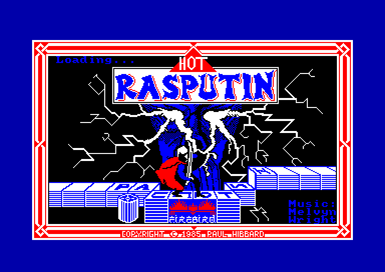 screenshot of the Amstrad CPC game Rasputin