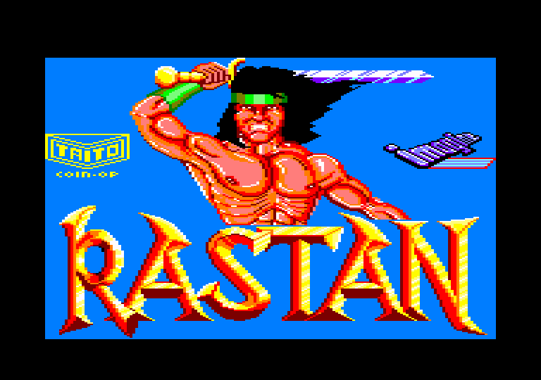 screenshot of the Amstrad CPC game Rastan