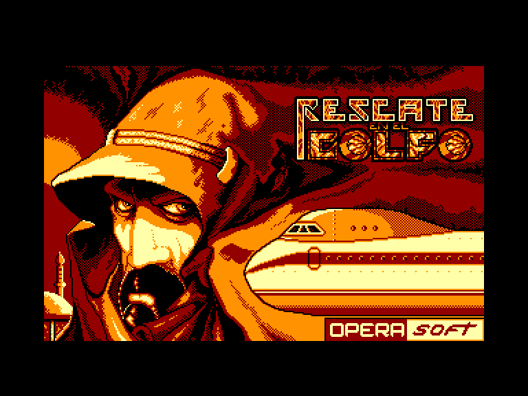 screenshot of the Amstrad CPC game Rescate en el golfo
