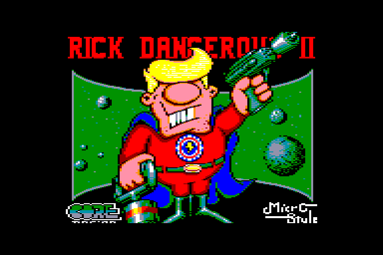 écran de chargement du jeu Amstrad CPC Rick Dangerous 2