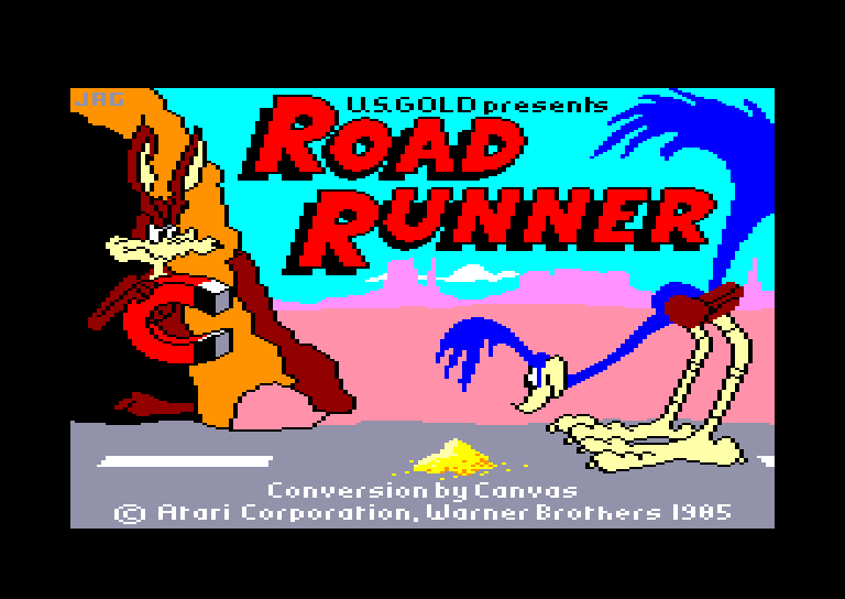 screenshot of the Amstrad CPC game Road Runner