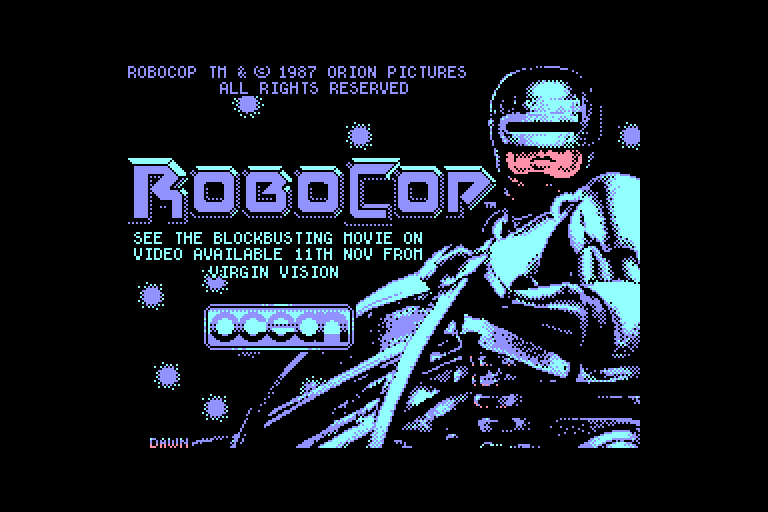 screenshot of the Amstrad CPC game Robocop