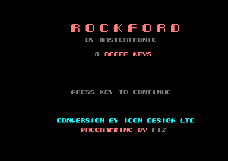 screenshot du jeu Amstrad CPC Boulder Dash