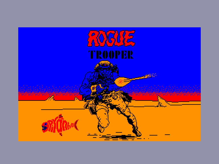 screenshot of the Amstrad CPC game Rogue Trooper