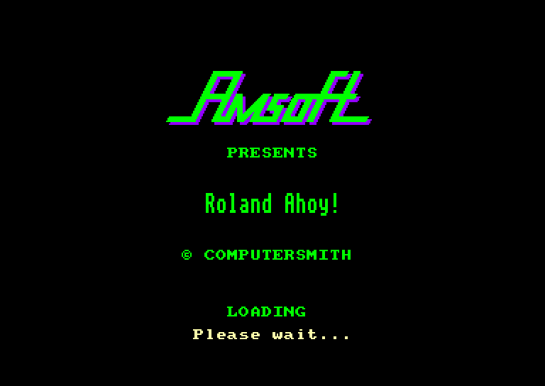 screenshot of the Amstrad CPC game Roland Ahoy !