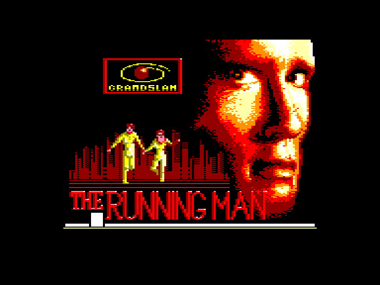 screenshot of the Amstrad CPC game Running Man (the)